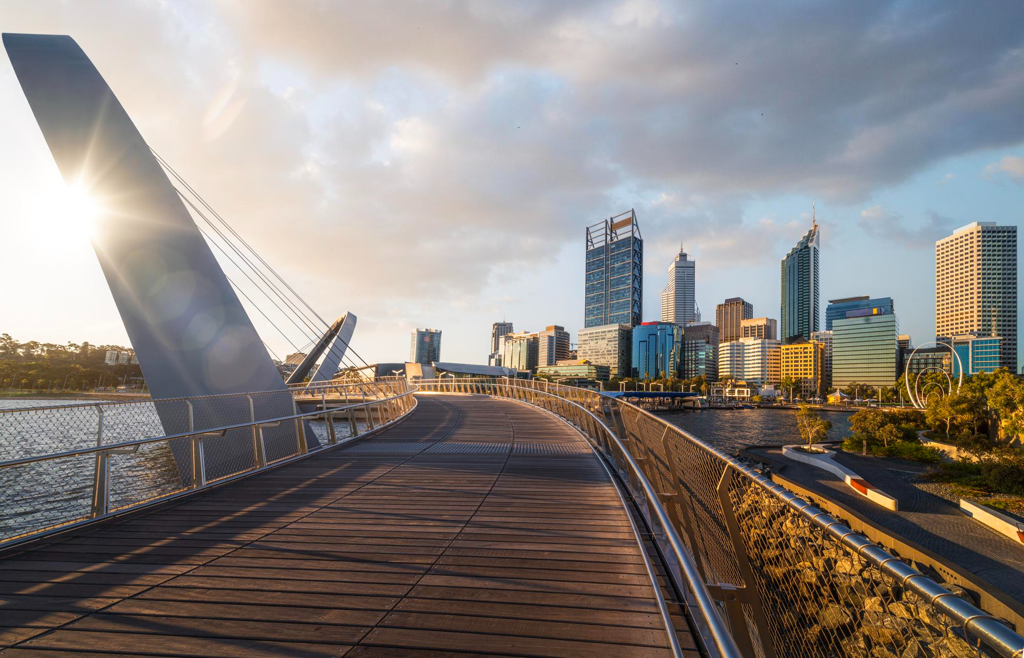 Perth city boardwalk